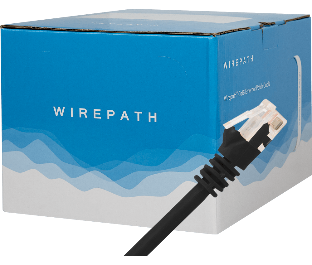 Wirepath™ CAT6 Ethernet Patch Cable - 1 ft (Black | 25 Pack)