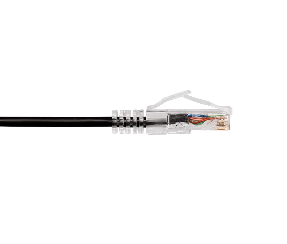 Wirepath™ CAT6 ThinRun Ethernet Patch Cable - 7 ft (Black)