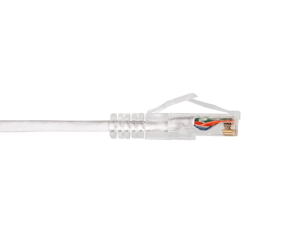 Wirepath™ CAT6 ThinRun Ethernet Patch Cable - 2 ft (White | 5 Pack)