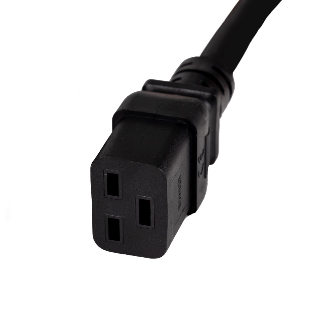 WattBox 20A Male Power Cord with 3-Prong IEC C19 Socket 3 FT