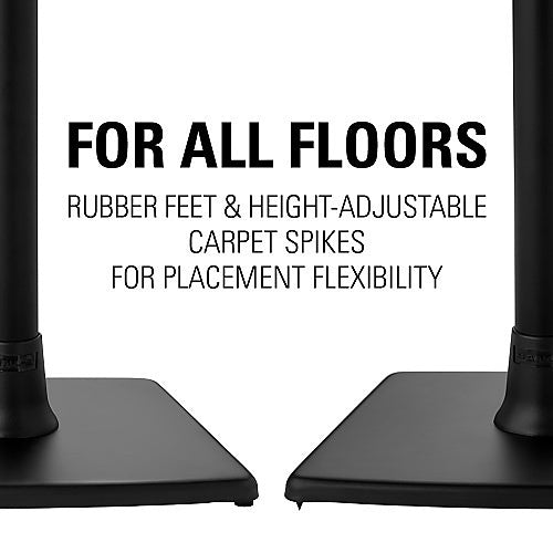 Sanus WSS21-B1 Wireless Spearker Stand for Sonos One, One SL, Play:1, and Play:3, Black