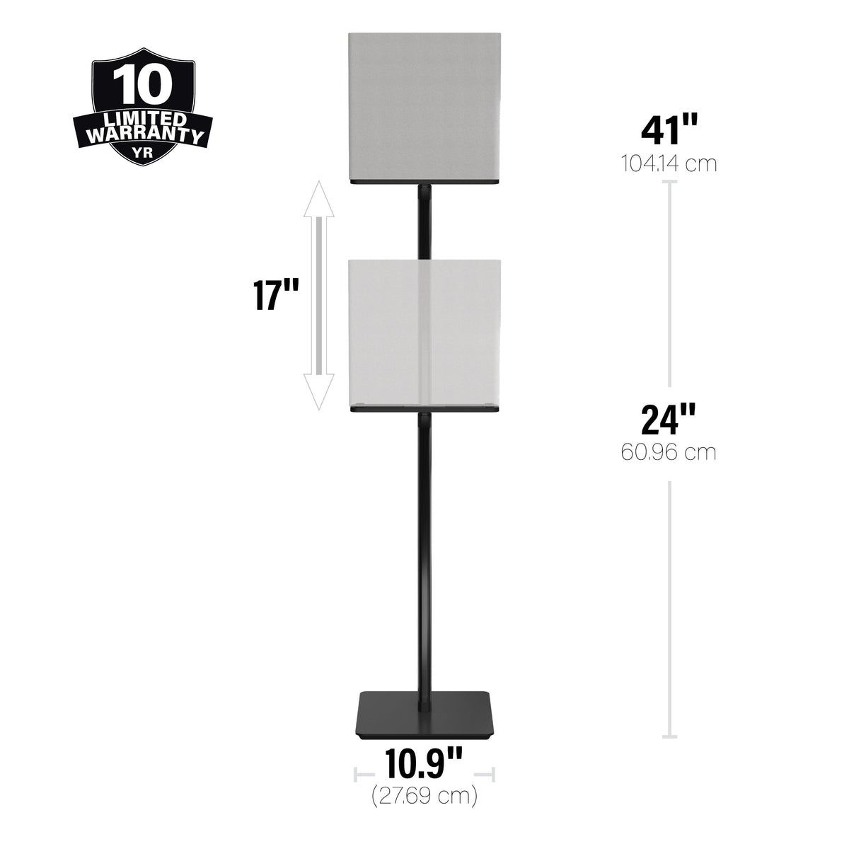 Sanus Height-Adjustable Sony Speaker Stands