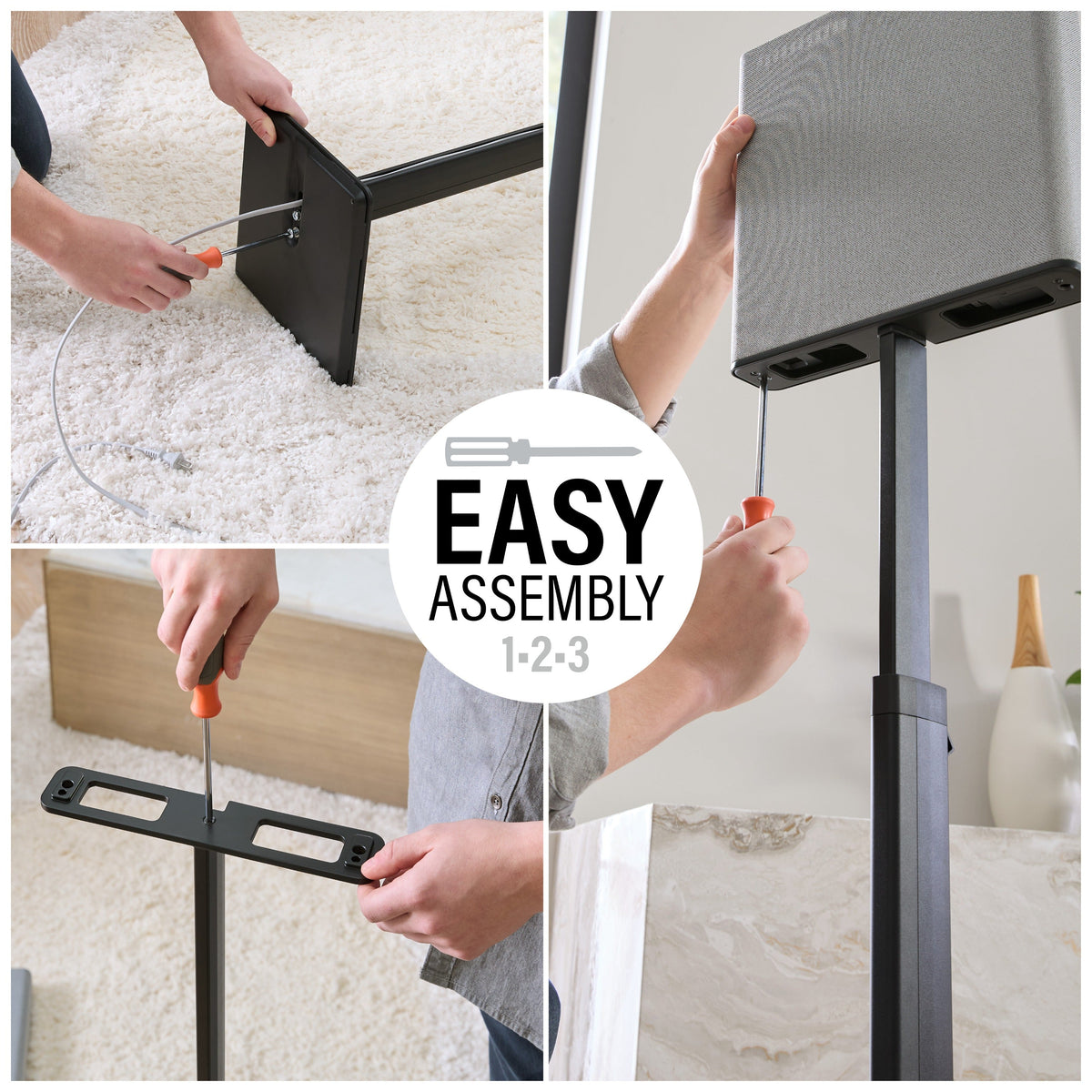 Sanus Height-Adjustable Sony Speaker Stands