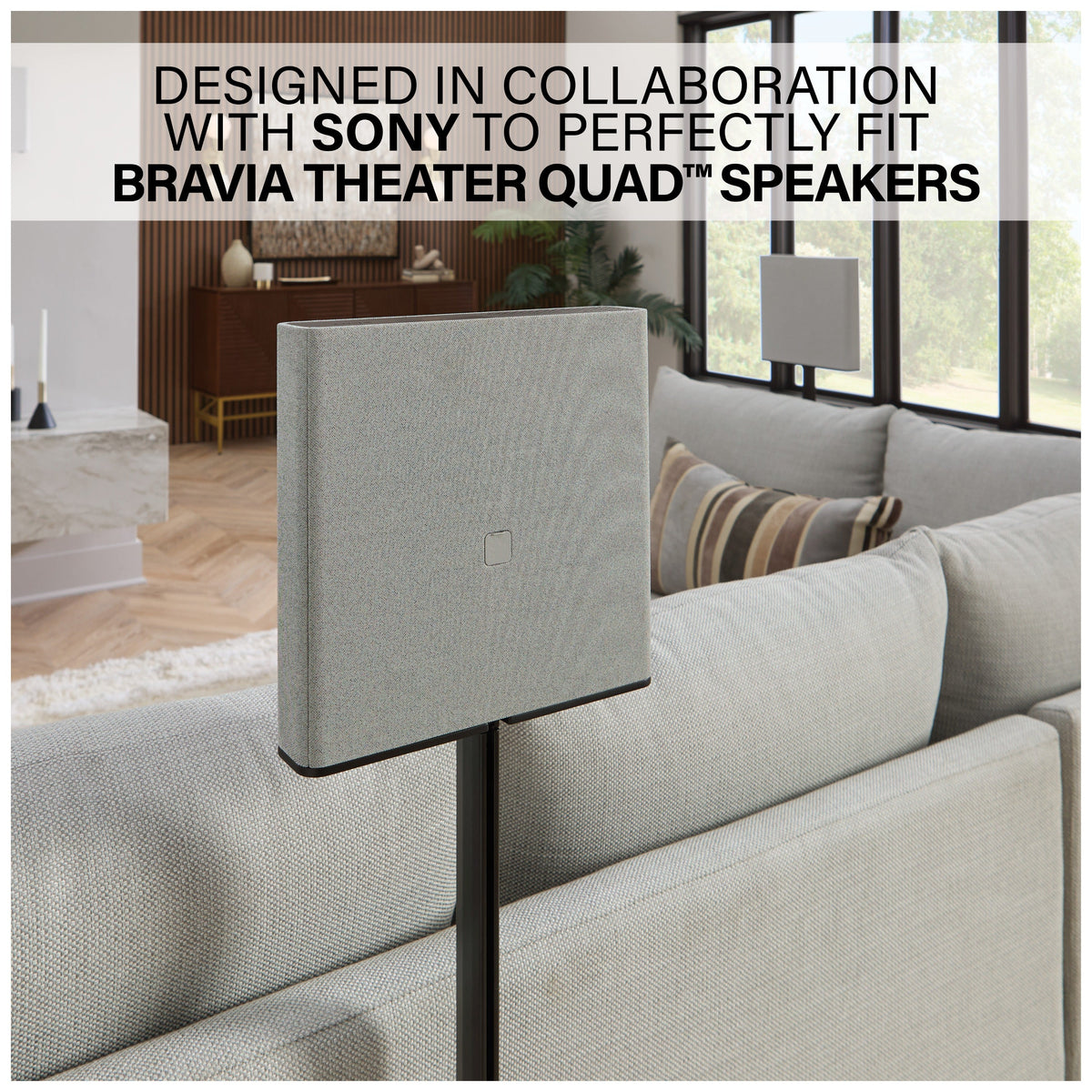 Sanus Height-Adjustable Sony Speaker Stands