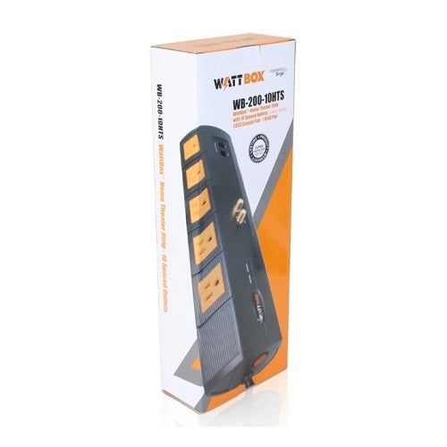 WattBox WB-200-10HTS Surge Protector with Coax and Ethernet Protection, 10-Outlet