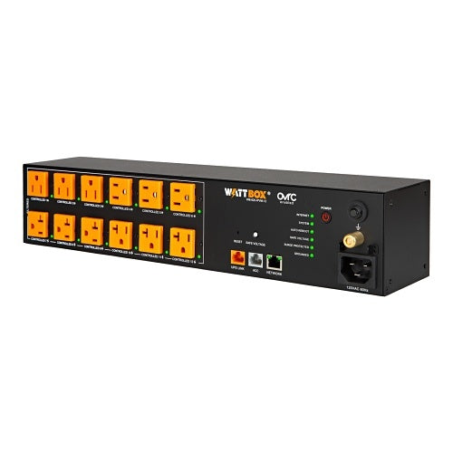 WattBox WB-820-IPVM-12 820 Series 20A IP Power Conditioner, 12-Individually Controlled and Metered Outlets