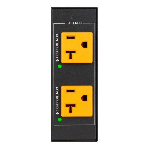 WattBox WB-820-IPVM-2 820 Series 20A IP Power Conditioner, 2-Individually Controlled and Metered Outlets