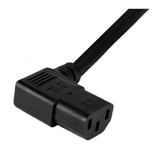 WattBox WB-PWR-C13R-3 Male Power Cord with 3-Prong IEC, C13 Socket, Right Orientation, 3\'