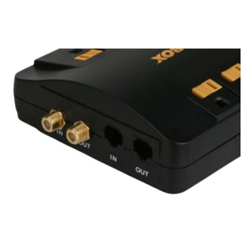 WattBox WB-200-8PS Surge Protector with Coax, Phone and Ethernet Protection, 8-Outlet, 4\' Cord