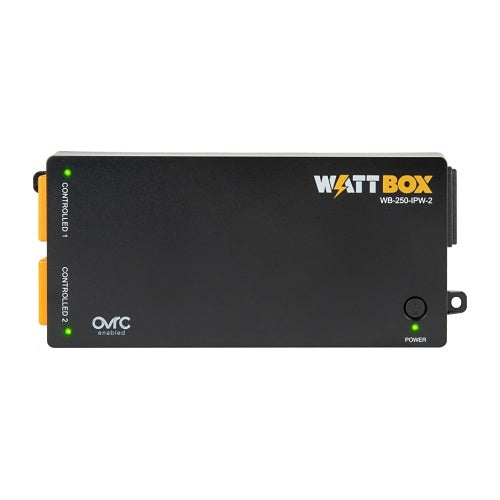 WattBox WB-250-IPW-2 250-Series WiFi Surge Protector, 2 Individually Controlled Outlets, WiFi or Wired