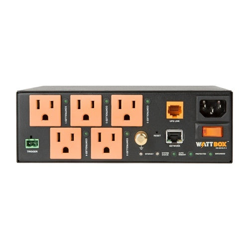 WattBox WB-300VB-IP-5 300 Series IP Power Conditioner (VersaBox) with OvrC Home, 5-Controlled Outlets