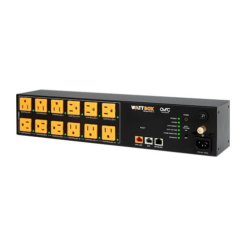 WattBox WB-800-IPVM-12 800 Series IP Power Conditioner, 12-Individually Controlled and Metered Outlets
