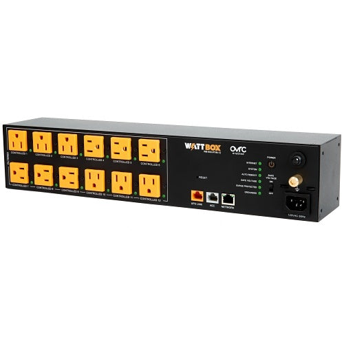 WattBox WB-800-IPVM-12 800 Series IP Power Conditioner, 12-Individually Controlled and Metered Outlets