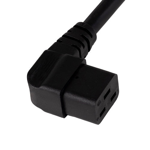 WattBox WB-PWR-20A-C19L-6 C19 Power Cord, Left-Side Orientation, 20A, 6\' Cable Length