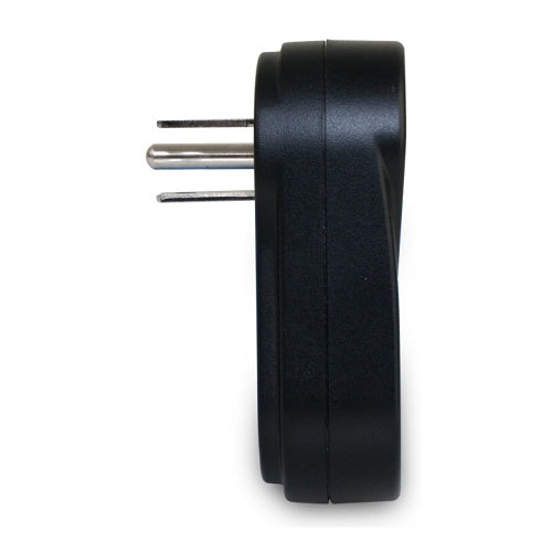 WattBox WB-PWR-1WT360 Power Non-Surge Single Outlet Wall Tap with 360-Degree Rotating Plug, Black
