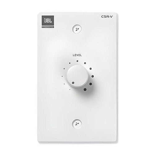 JBL Professional CSR-V (WHITE) Remote Volume Control with Wall Plate for Commercial Sound Systems, White