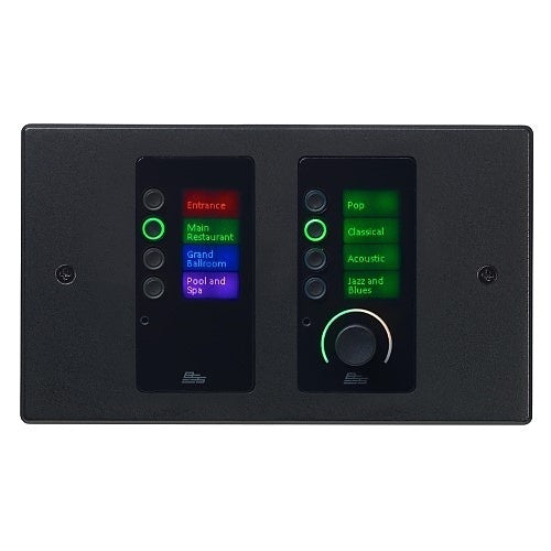 Crown EC-8BV-BLK-US Ethernet Controller with 8-Button and Volume Control for Harman HiQnet Systems, Black