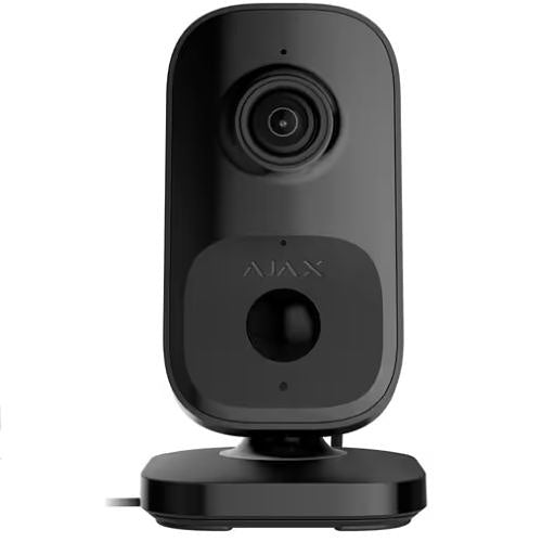 AJAX 118862.303.BL3 Indoor camera Indoor Wi-Fi Security camera with PIR Motion Detector and Built-in AI, Black