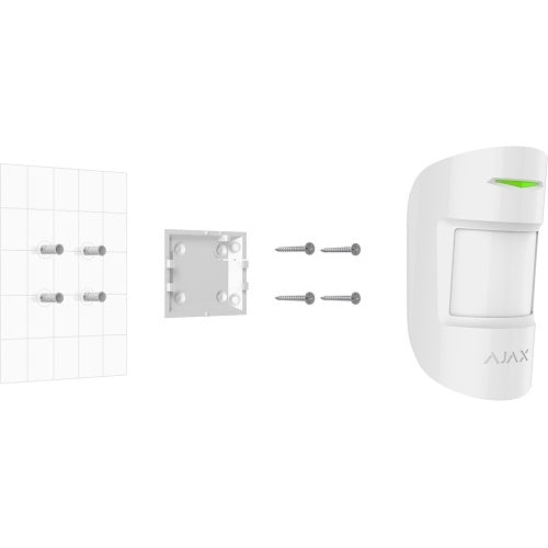 AJAX 21675.33.WH SmartBracket for MotionProtect Jeweller Wireless PIR Motion Detector, White