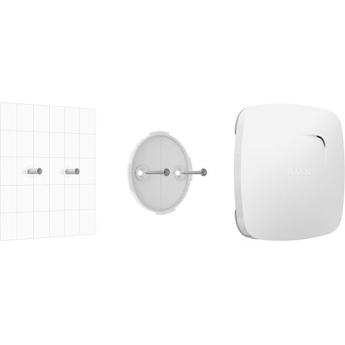 AJAX 81307.225.BL SmartBacket for FireProtect Jeweller Wireless Fire Detector with Temperature Sensor, Black
