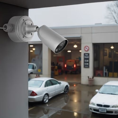 AJAX 126257.217.WH1 8MP Outdoor / Indoor IP Bullet camera HL, 2.8mm Fixed Lens, 110° Viewing Angle, TrueWDR, Microphone, PoE / 12V, White