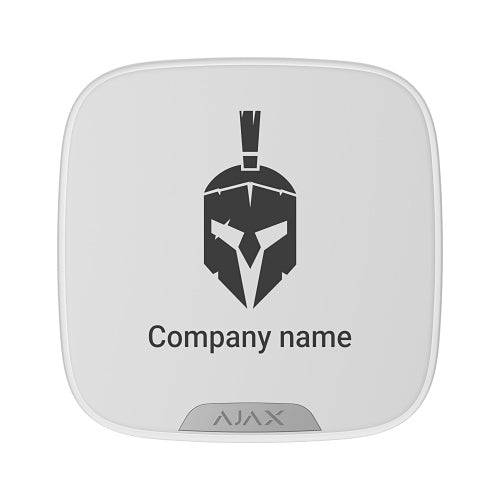 AJAX 104786.63.WH Brandplate for StreetSiren, 10-Pieces, White