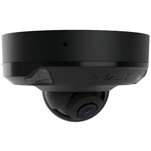 AJAX 126268.214.BL1 5MP DomeCam Mini Wired AI-Powered Security IP Camera, 110° Viewing Angle, 2.8mm Lens, Black