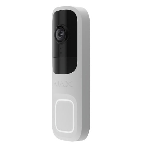 AJAX 116889.125.WH3 DoorBell Video Doorbell with Built-in AI, PIR Sensor, and Control Via Apps, White