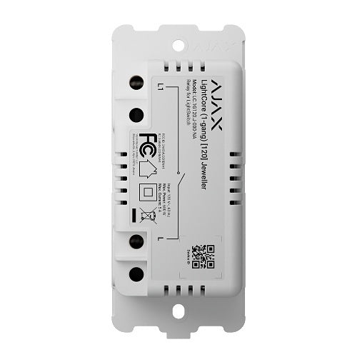 AJAX 101853.144.WH3 1-Gang Sleek Single Switch Plate, White
