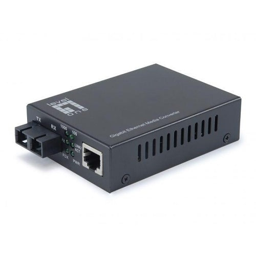 Levelone GVT-2001 10/100/1000base-T To 1000base-Sx MMF SC Mini Media Converter, 550m
