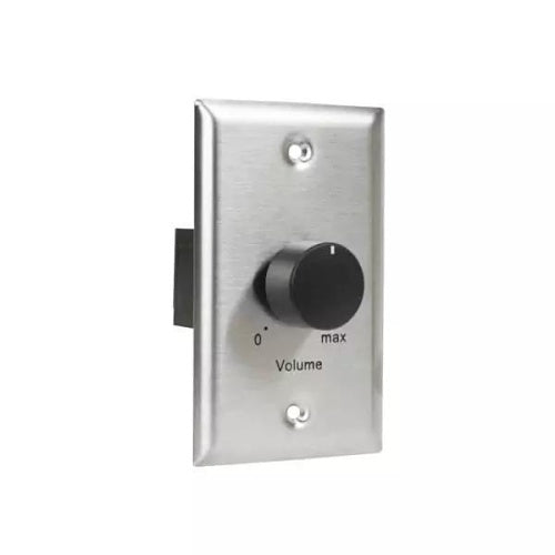 Lowell 100LVC 1-Gang Standard Volume Control, 100W, Stainless Steel