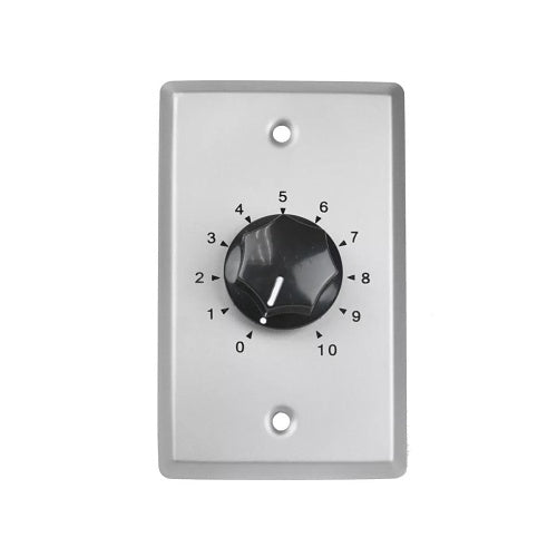 Lowell 10LVC 1-Gang Standard Economy Volume Control, 10W, Stainless Steel