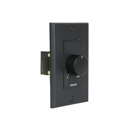Lowell 25LVC-DB 25W Mono Autoformer Attenuator Volume Control with Rotary Dial, 1-Gang, Black