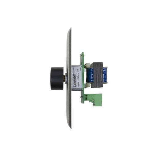 Lowell 25LVC 25W Mono Autoformer Attenuator Volume Control with Rotary Dial, 1-Gang, Stainless Steel