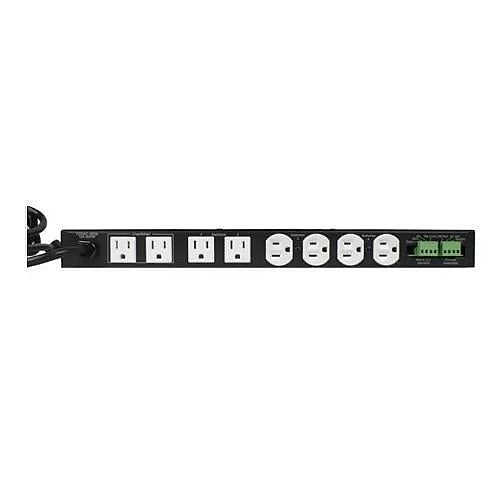 Lowell ACR-SEQ4-1509 AC Power Distribution Panel with Sequencer, (9) NEMA 5-15P Plug, 15A, 120VAC, 1800W