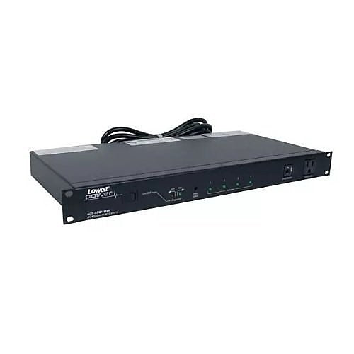 Lowell ACR-SEQ4-1509 AC Power Distribution Panel with Sequencer, (9) NEMA 5-15P Plug, 15A, 120VAC, 1800W