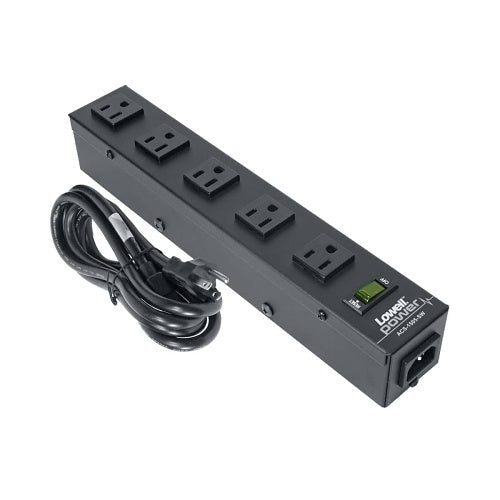 Lowell ACS-1505-SW 12\\" Power Strip, 5-Outlet, 15W