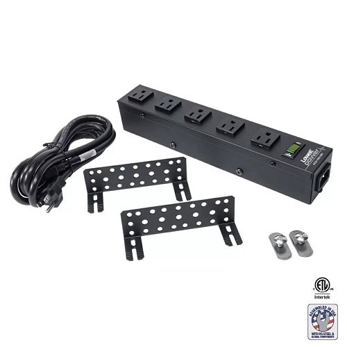 Lowell ACS-1505-SW 12\\" Power Strip, 5-Outlet, 15W