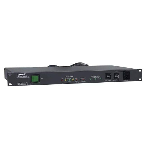 Lowell ACSPR-2009 PDU with 9 (15/20A) Outlets, Advanced Multi-Stage Surge Suppression, Over-Under Voltage Protection