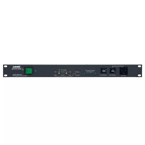 Lowell ACSPR-2009 PDU with 9 (15/20A) Outlets, Advanced Multi-Stage Surge Suppression, Over-Under Voltage Protection