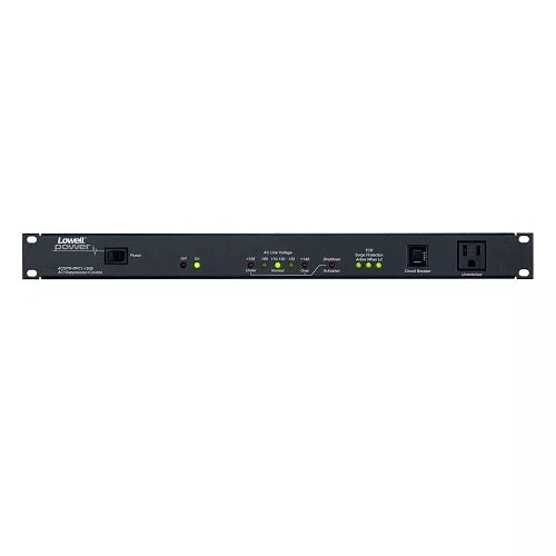 Lowell ACSPR-RPC1-1509 Power Distribution Panel, (9) NEMA 5-15R Outlets, Advanced Surge Protection, 15A, 120VAC, 1800W