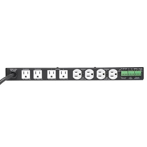 Lowell ACSPR-SEQ6-2009 Rack Mount Power Sequencer with 6-Switched and 3-Unswitched Outlets, 20A, 1U RS, Surge Support