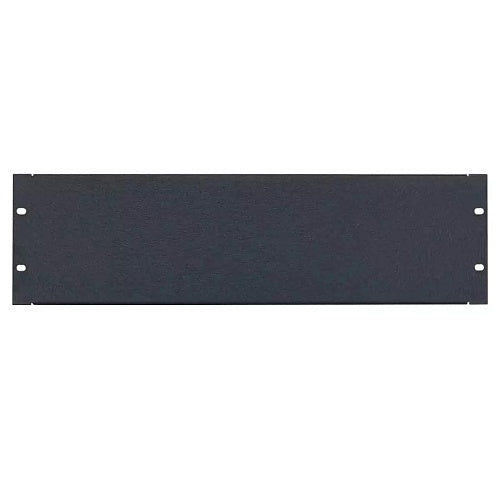 Lowell AP-2 19\\" Aluminum Blank Panel with Flange, 1-6U, Black