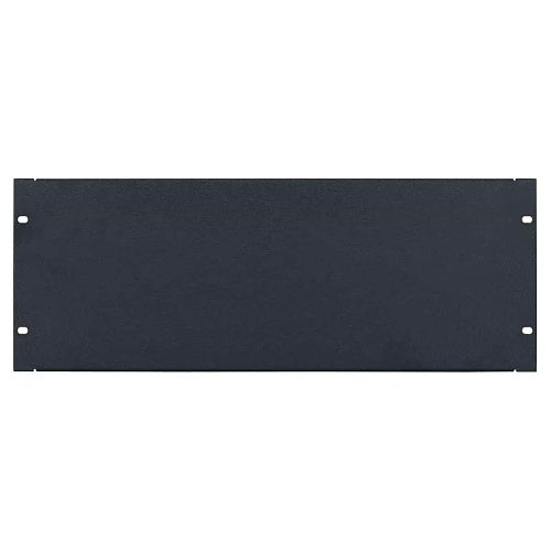 Lowell AP-2 19\\" Aluminum Blank Panel with Flange, 1-6U, Black