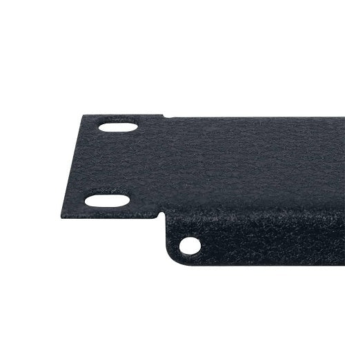 Lowell AP-2 19\\" Aluminum Blank Panel with Flange, 1-6U, Black
