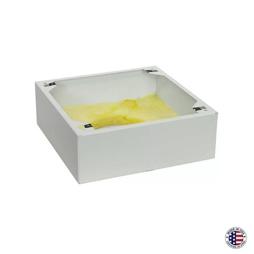 Lowell CB84-SGA Surface-Mount Steel Enclosure for 8\\" Speaker, 11.5\\" x 11.5\\" x 4\\", White