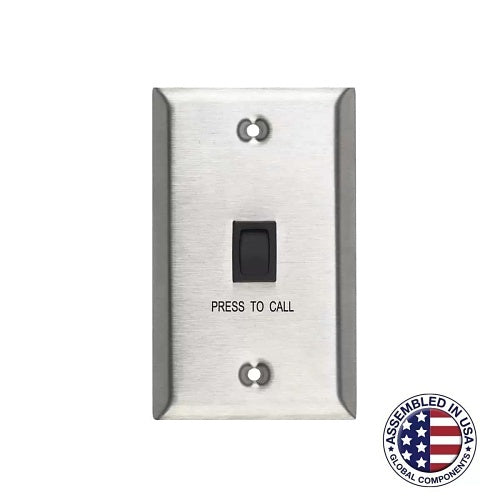 Lowell CS10 1-Gang Call Switch Standard Wall Plate