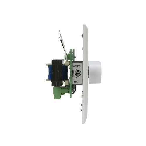 Lowell CS650-DW 50W Mono Volume Control and Program Selector Switch with 1 and 2-Gang Decorator Wall Plates, White