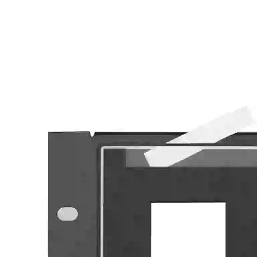 Lowell D8P-ID-3 Rack Panel for 8 Decorator Devices, Vertical Mount, 3U, Black