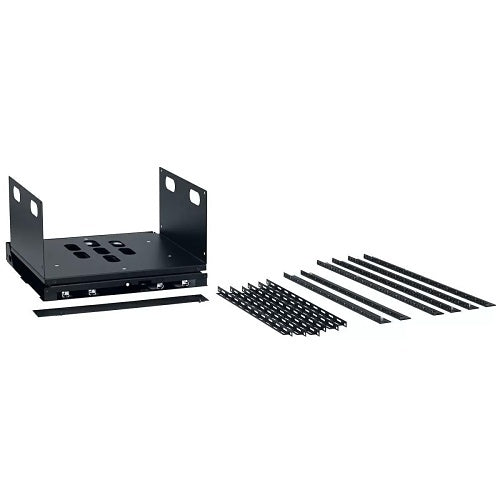Lowell LPTR4-1419 Pull and Turn Rack with 4-Slides, 14U RS, 19\\"D, Black